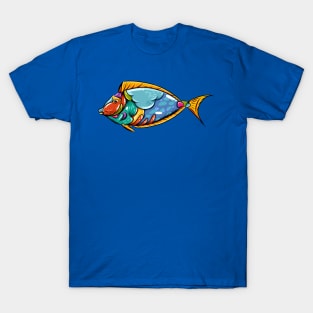 blue tank fish colorful T-Shirt